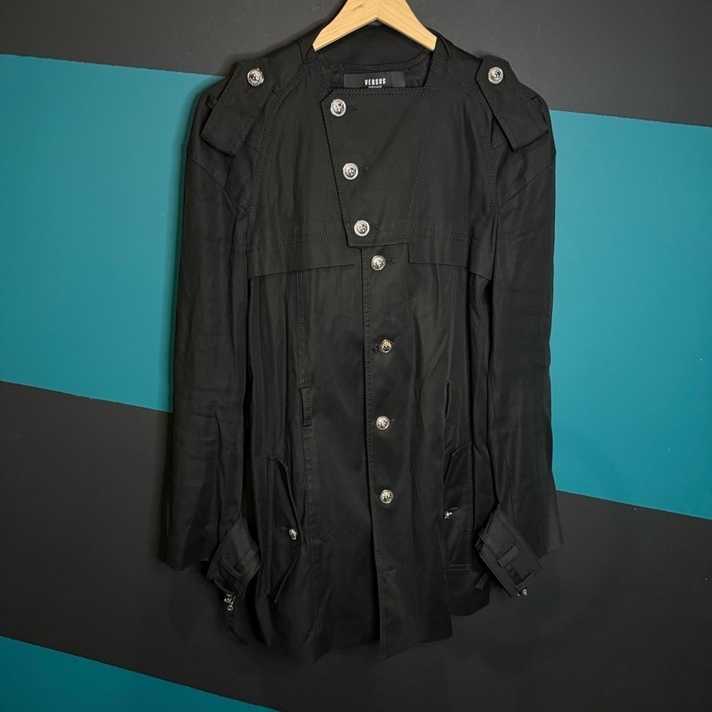 Versace Versus Black Trench Coat for Women